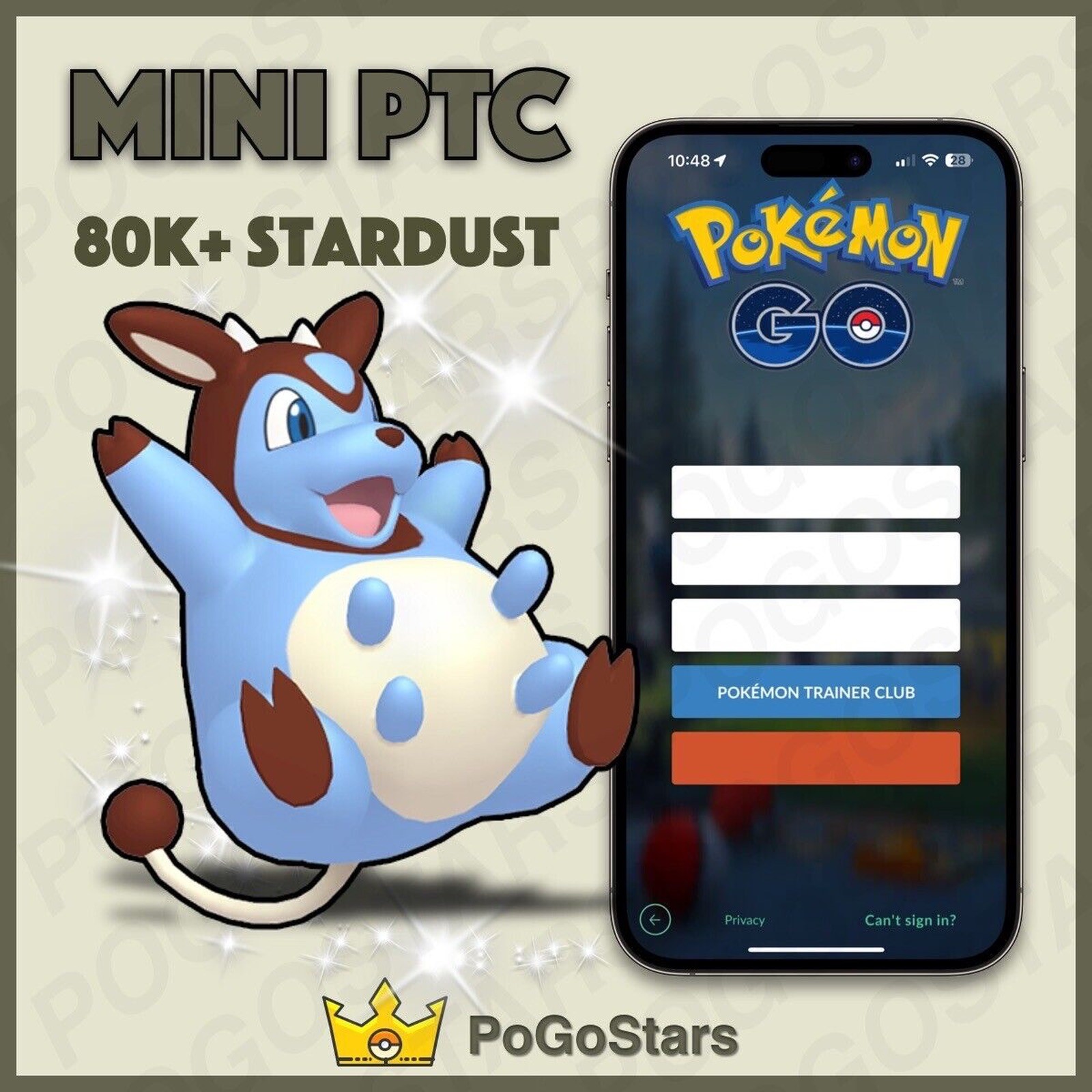 Pokémon PTC GO - Shiny Miltank - 80K Stardust✨Read Description✨
