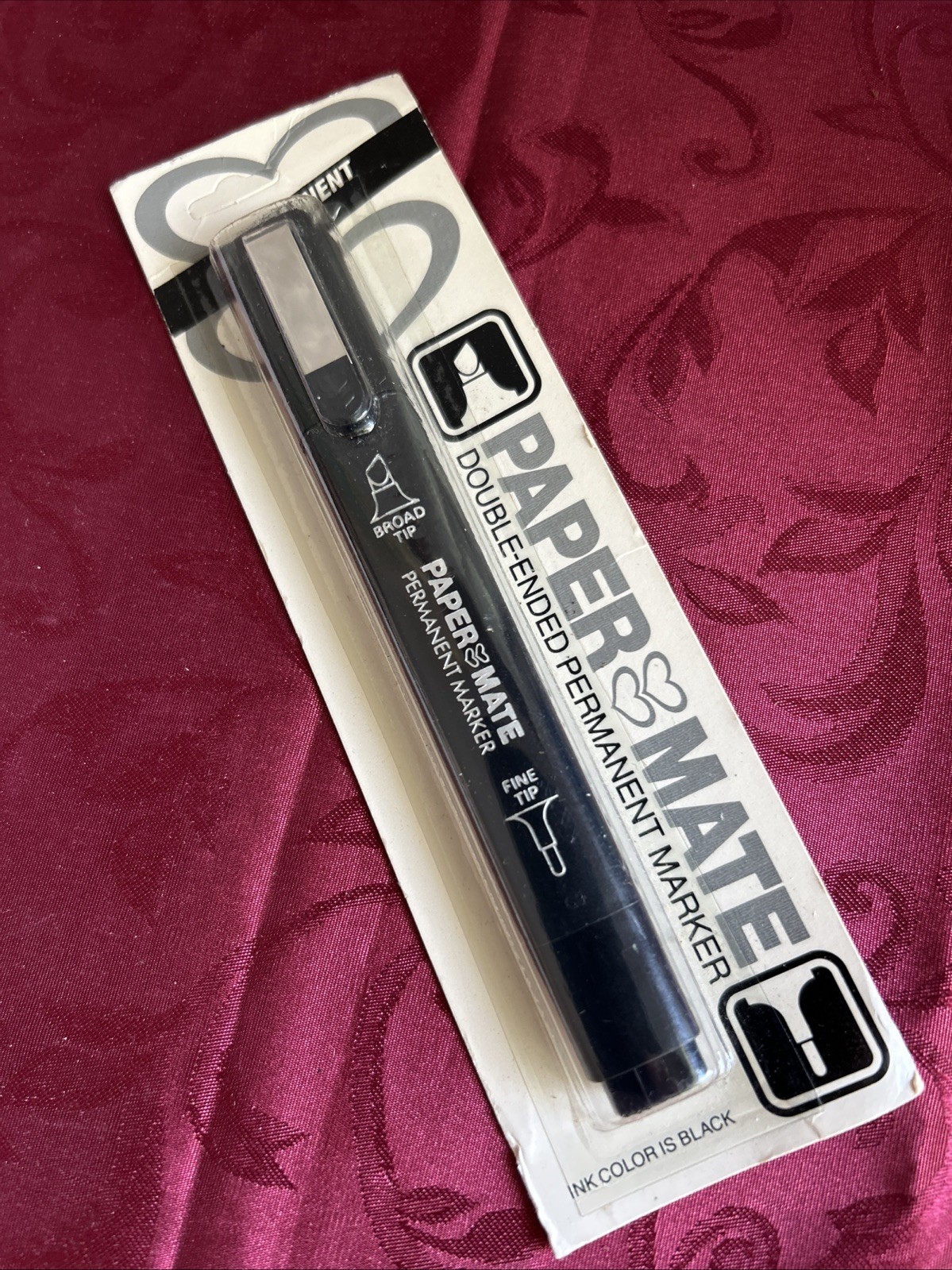 Vintage 1985 Paper Mate  Double-ended Permanent Marker NOS Made In Japan Gilette