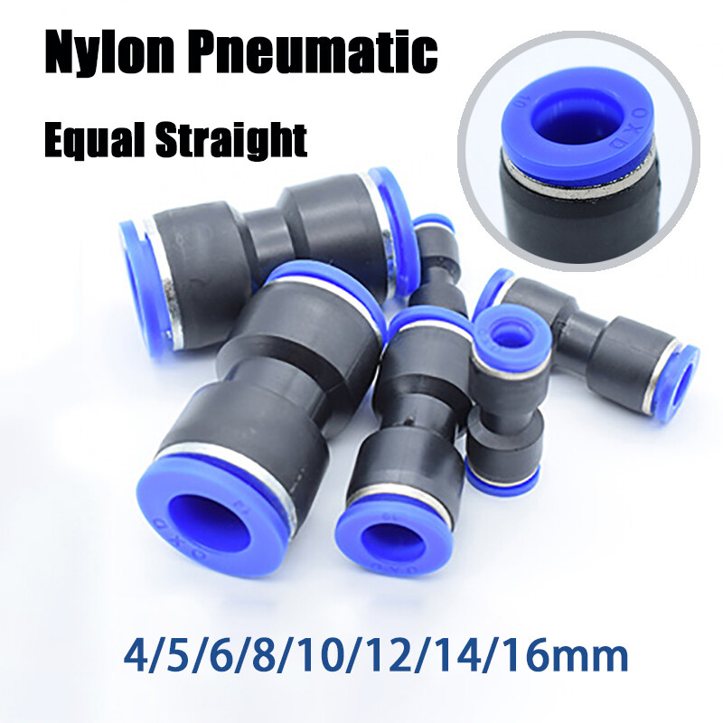 Equal Straight Pneumatic Inline Push Fit Control Nylon Airline Quick Hose Joiner