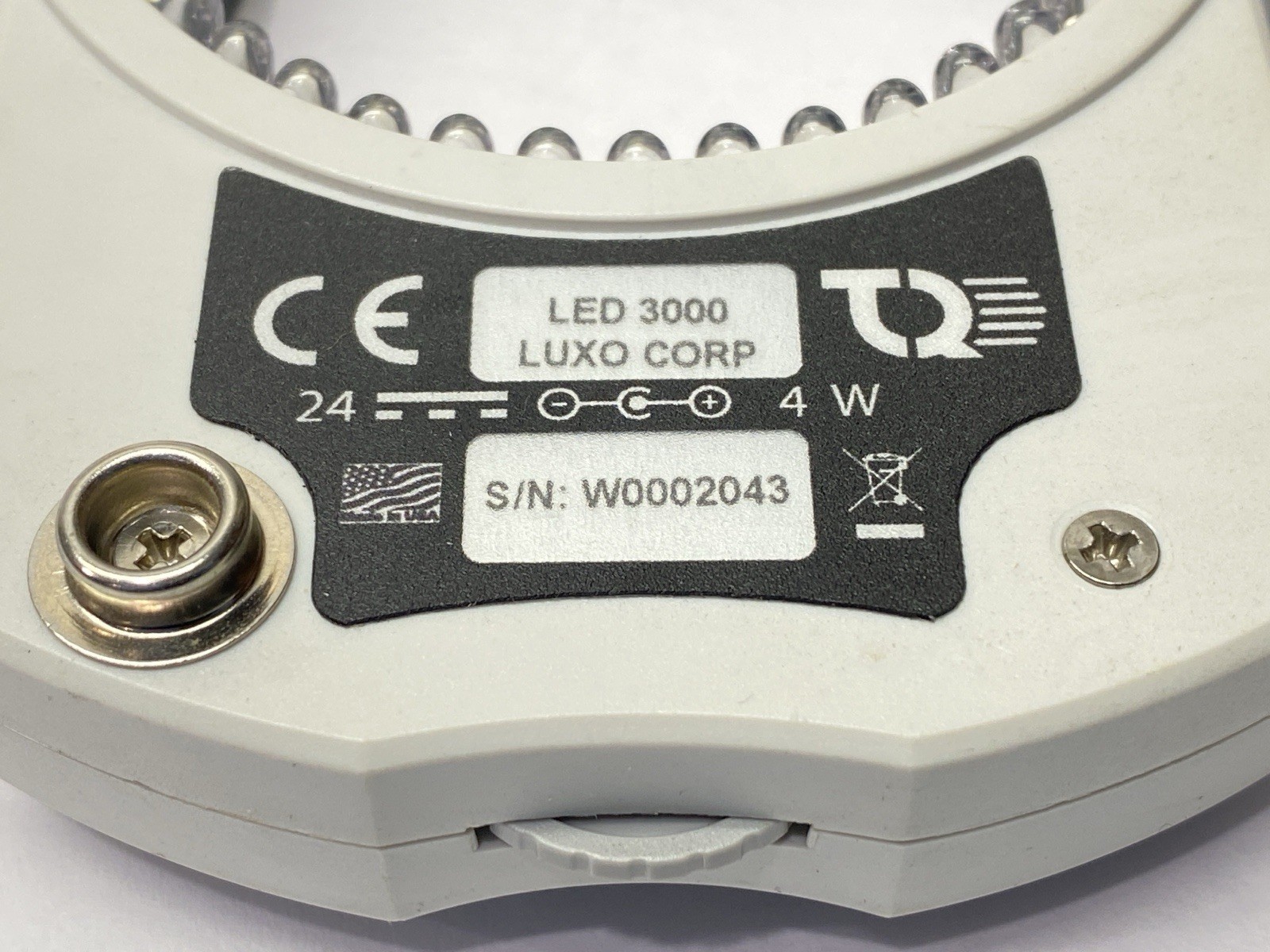 Luxo LED3000 Microscope LED Ring Light NO POWER SUPPLY