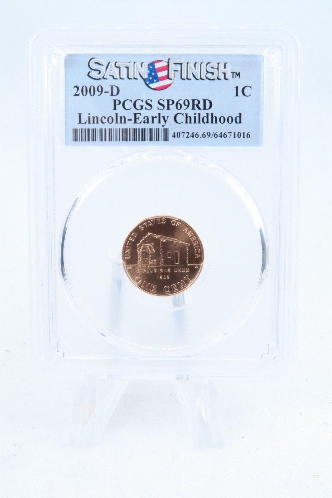 2009-D PCGS SP69RD Lincoln-Early Childhood Satin Finish 1C