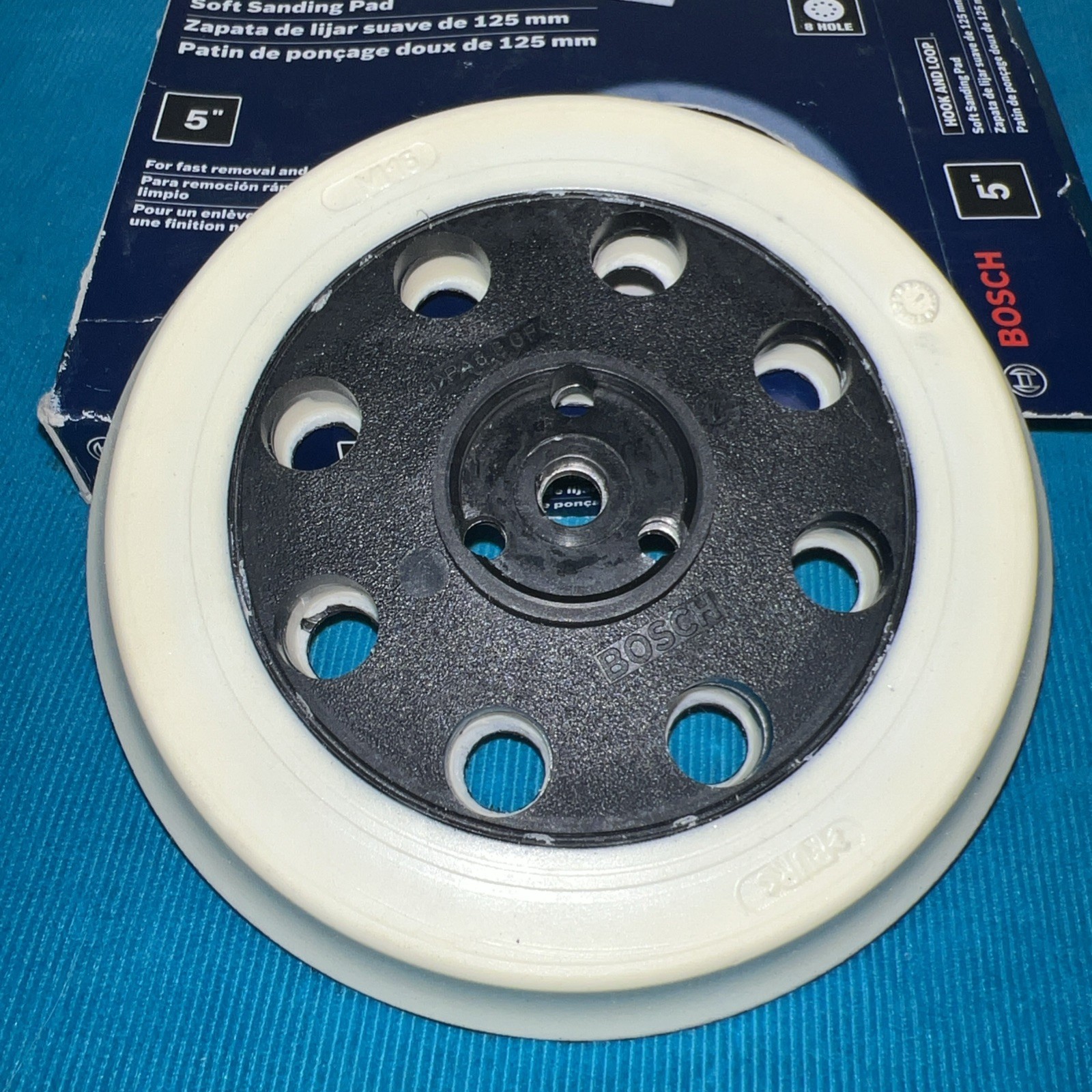 Bosch 1295DVS Sander Replacement 5" Soft Hook & Loop Pad 2610917408 - RS031