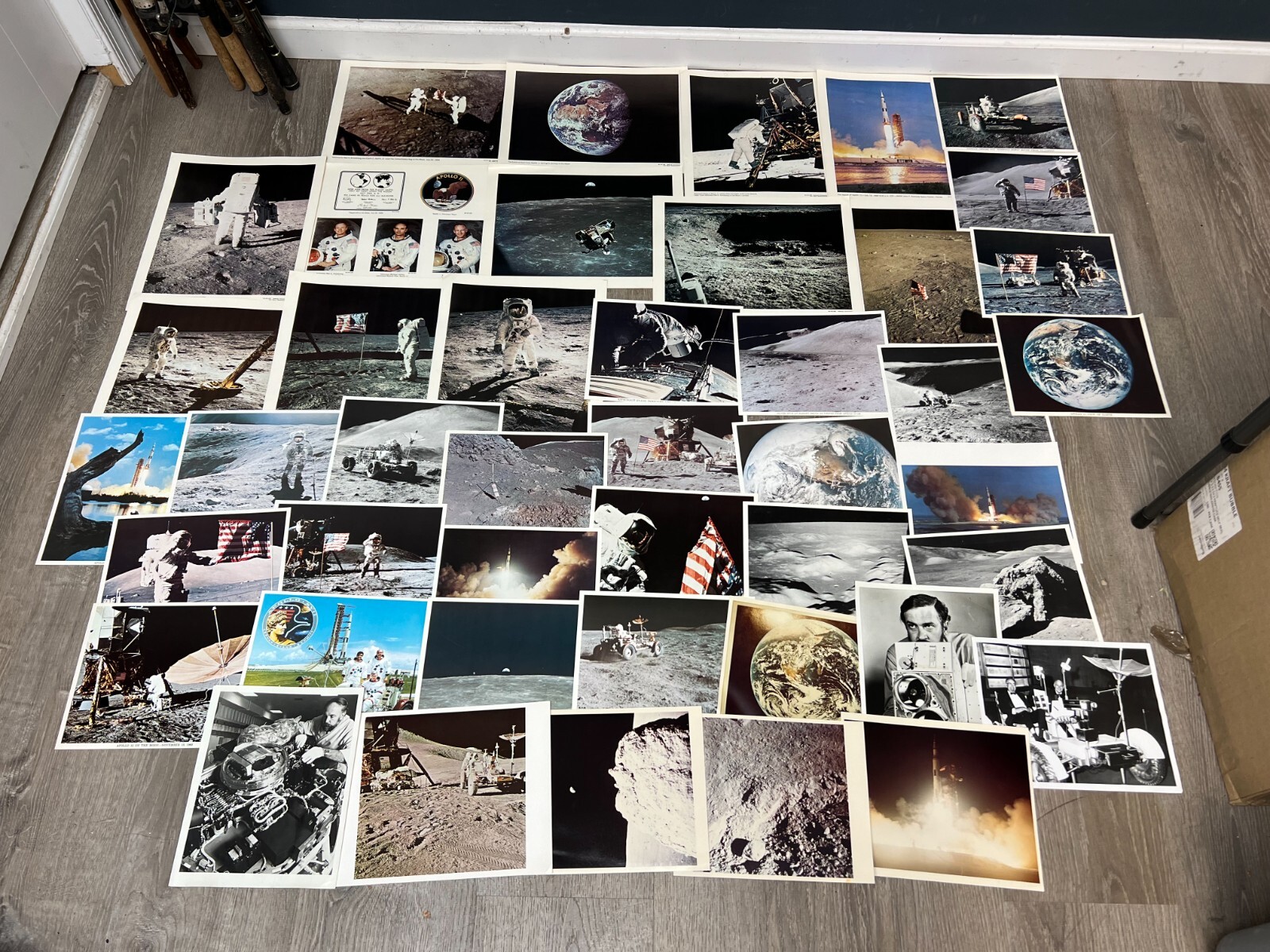 Large Lot of 44 1960's 1970'2 NASA Apollo 15 17 Moon Space Photos Photographs