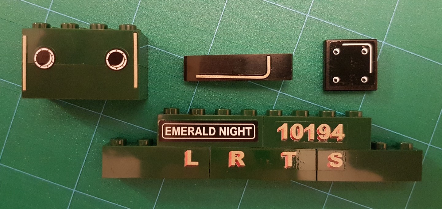Custom Replacement Stickers for Emerald Night train 10194