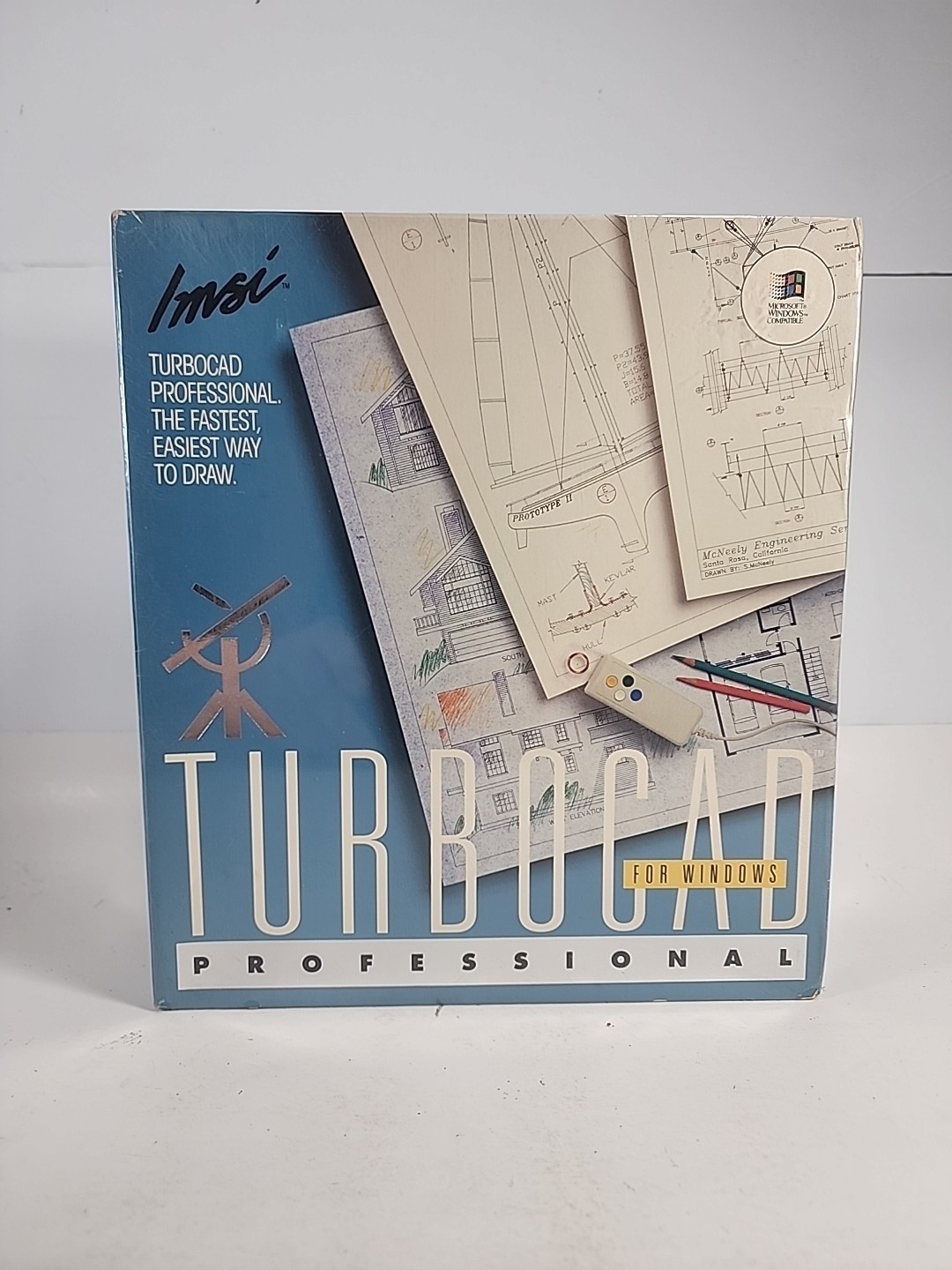 Vintage IMSI TurboCAD Professional For Windows (1993) - Factory Sealed