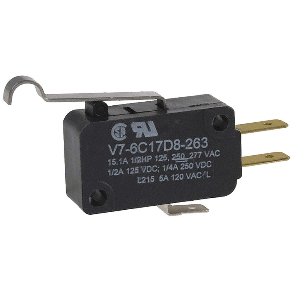 HONEYWELL V7-6C17D8-263 MiniatureSnapActionSwitch,Lever,1NO/1NC 24A308
