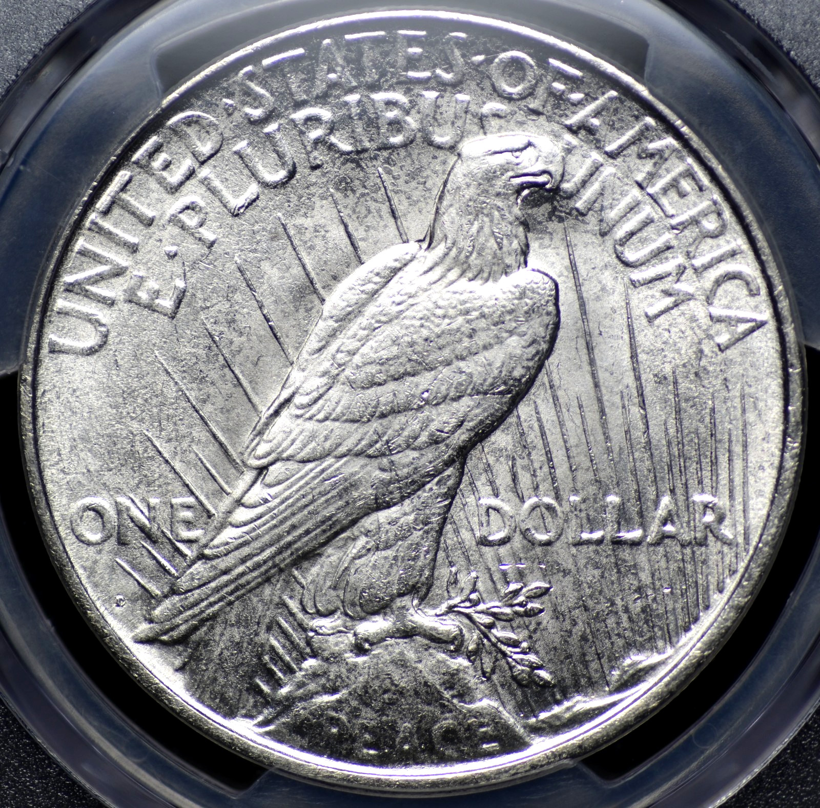 1922 D PEACE DOLLAR PCGS MS 61 FULL STRIKE, NICE LUSTER, LOTSA LIGHT CONTACT