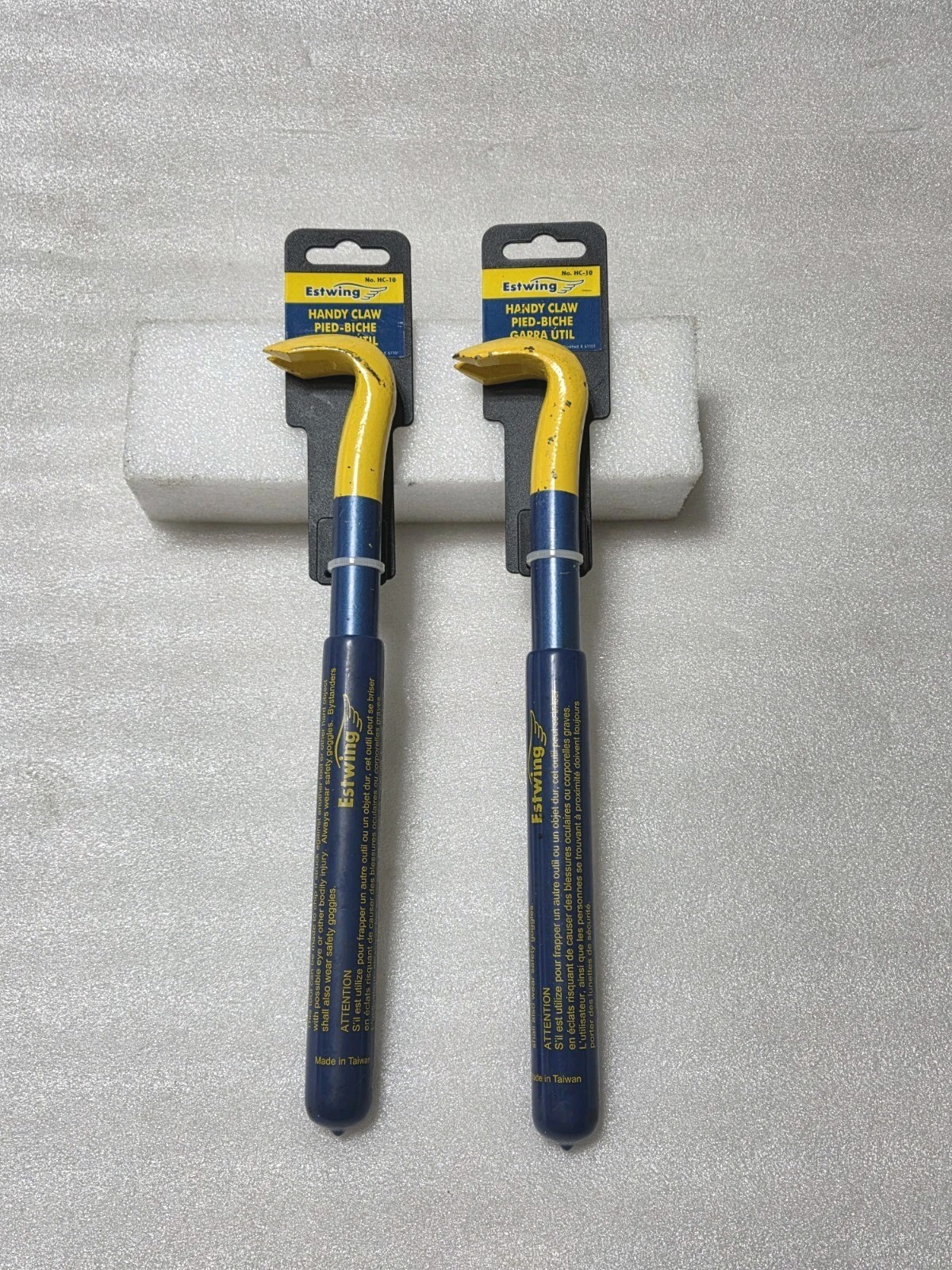 2 Pcs.- Estwing HC-10 Handy Claw, Vinyl Grip, 10-Inch, Nail Puller  N£W