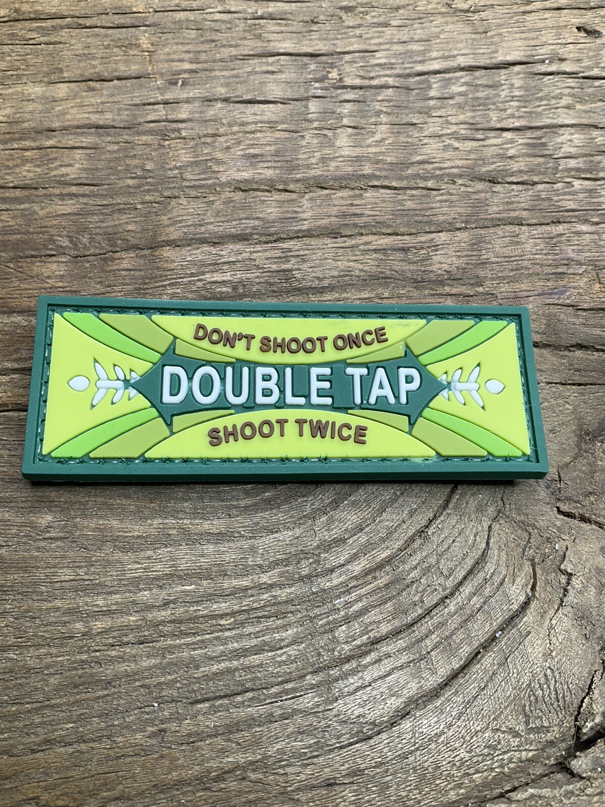 Patch PVC Tactical Morale HOOK-3D Double Tap Don’t Shoot Once Shoot Twice