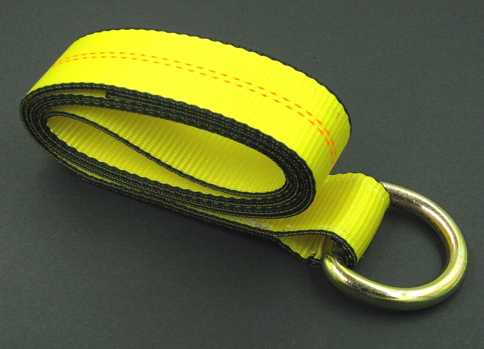 10 12' Lasso Straps Tire Wheel Tie Down Flatbed Tow Truck Car Trailer Strap YLW.