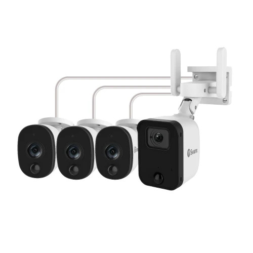 DVR Wired CCTV Security System with 4pcs 1080P Surveillance Camera With 64GB SD