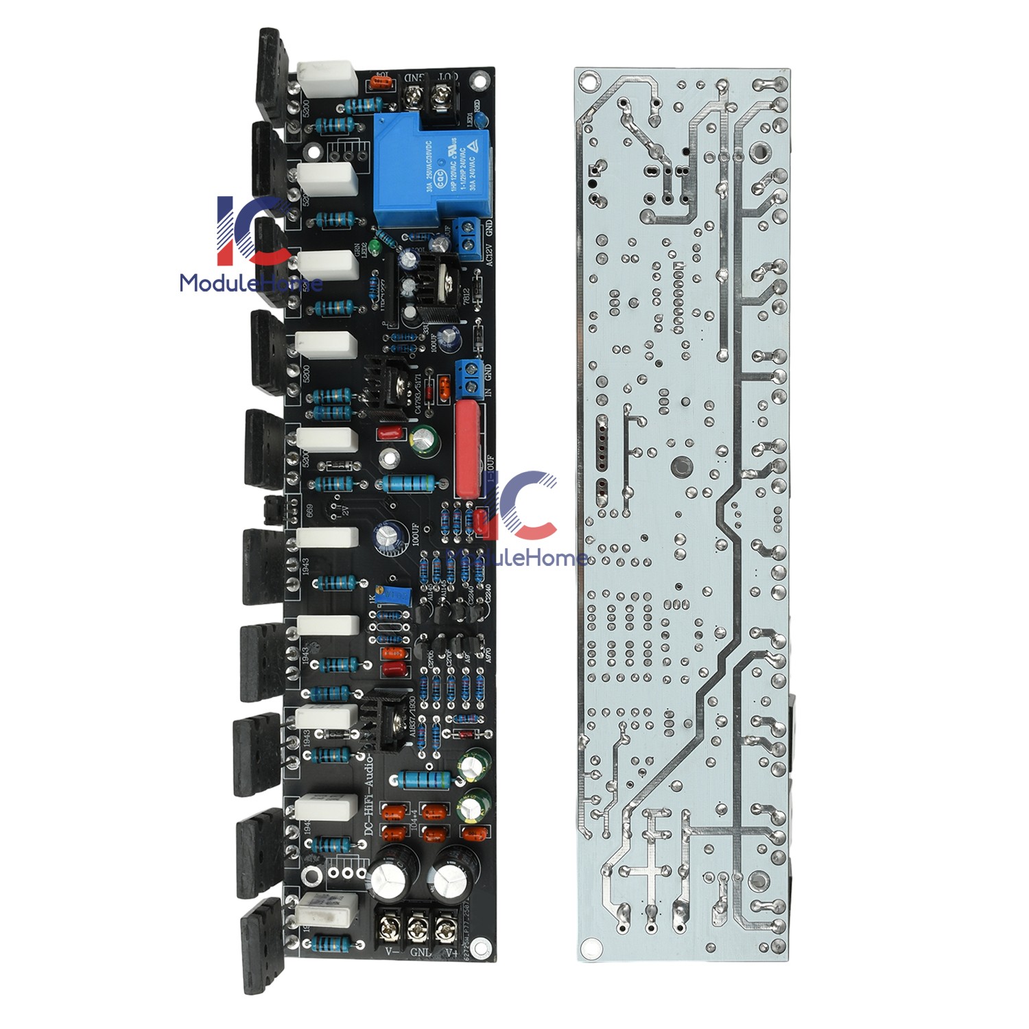 100W~500W Upgraded Single Channel Audio Power Amplifier 1943+5200 High Power LOT