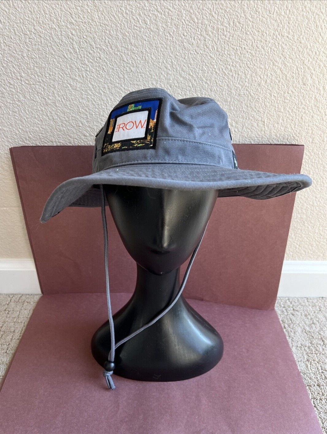 Bigtruck THE ROW Grey Snap Safari Vented Outdoors Outback Hat Big Truck 58CM