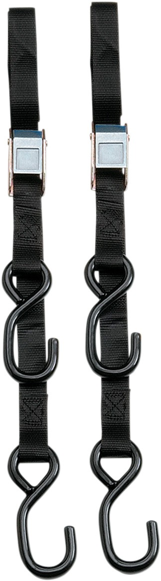 Parts Unlimited Heavy Duty 7ft. Cam Buckle Tie-Downs - Black - 3920-0424