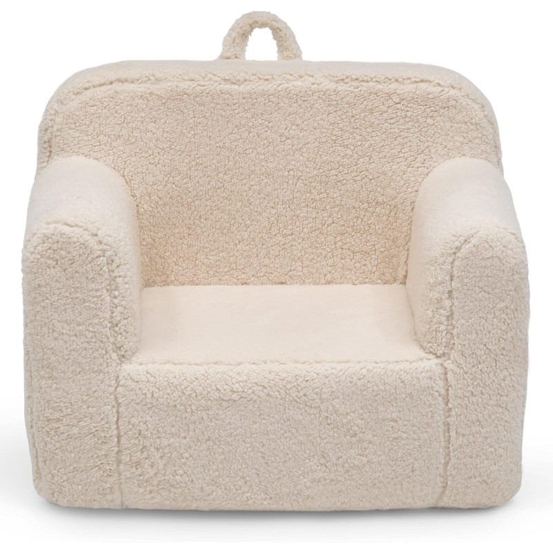 Cozee Sherpa Chair, Cream