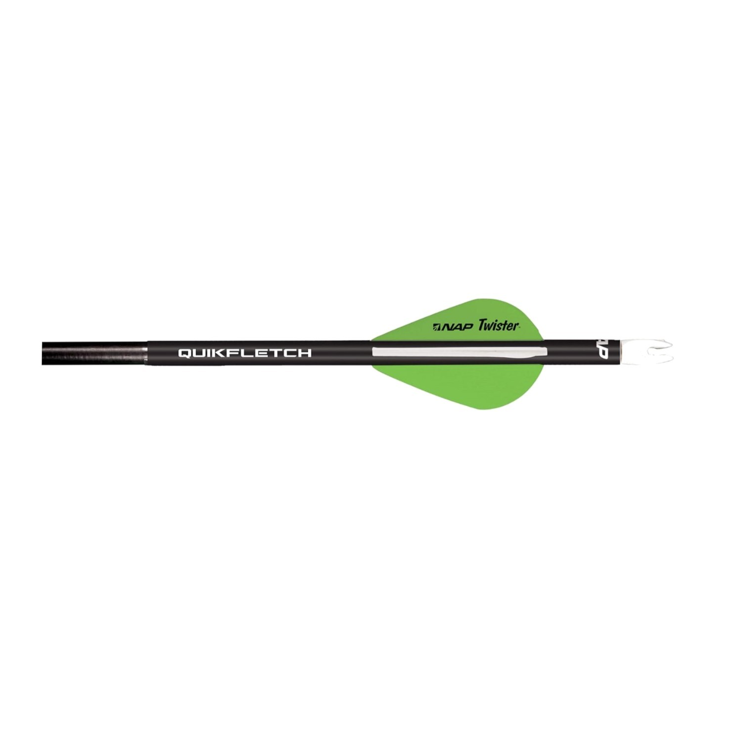 2" Twister Fletchings for Arrows - NAP Quikfletch 3-Vane Kit - 6 Count Pack