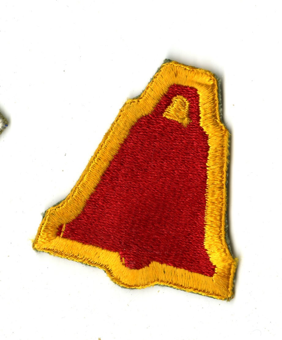 XIX Corps 1st Design White Back Patch WWII Vintage Europe France