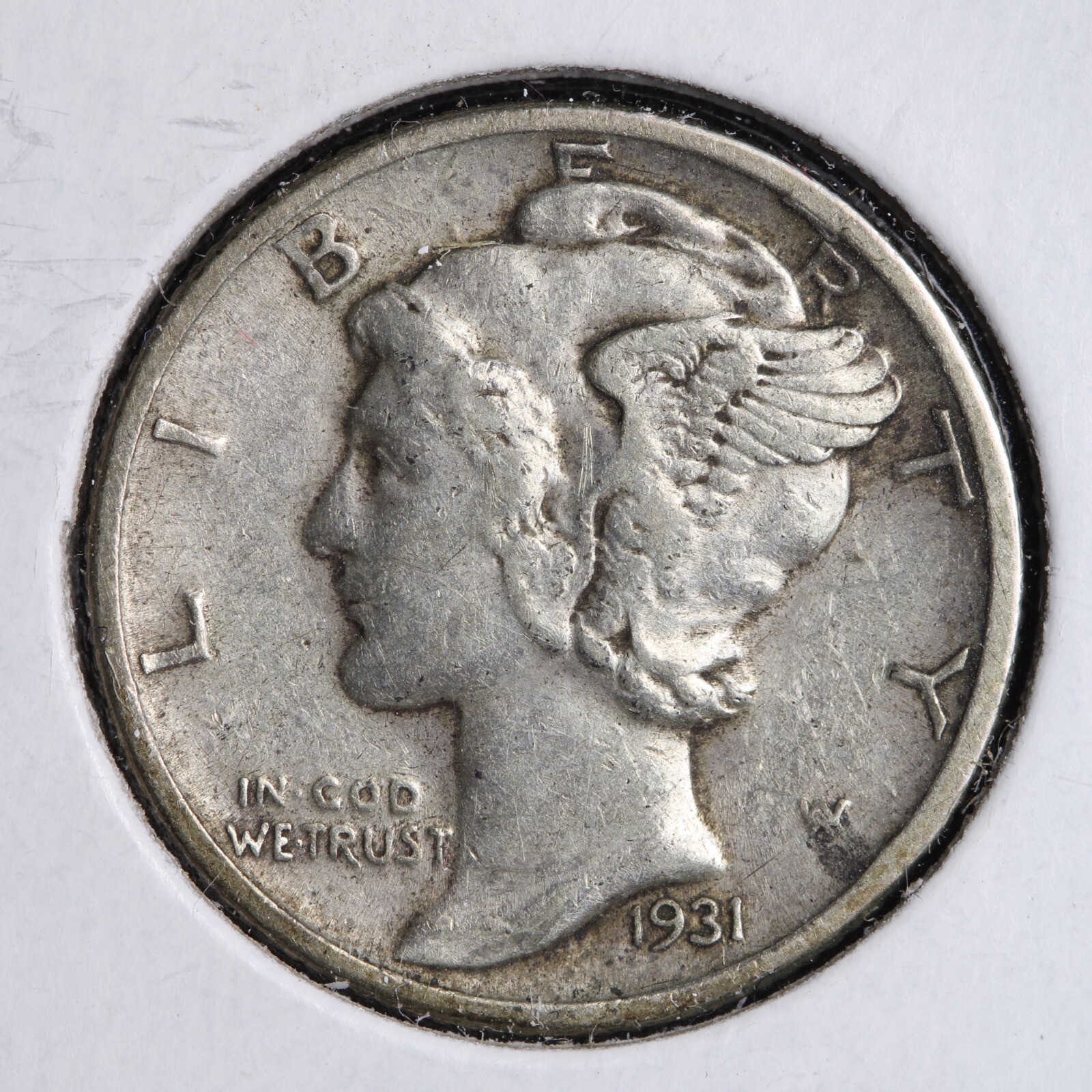 1931-S Mercury Silver Dime CHOICE AU E314 YEN