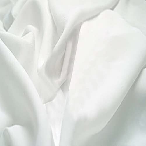 5 Yard White Indian Voile Cotton Fabric Solid Plain Dressmaking Sewing Fabric
