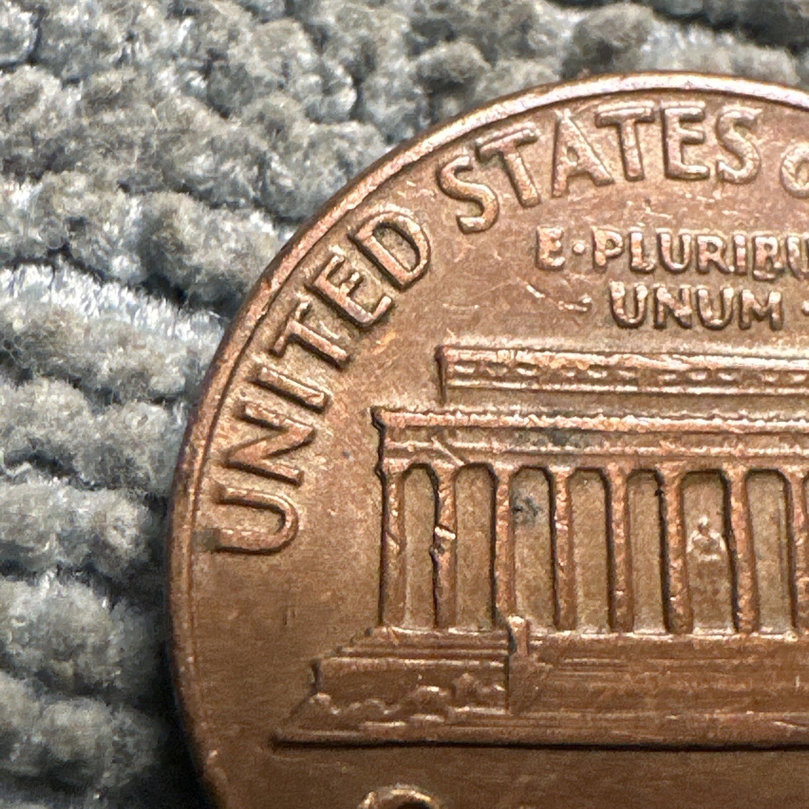 1970 D Lincoln Memorial Cent With A Doubled Die Reverse Machine Doubling