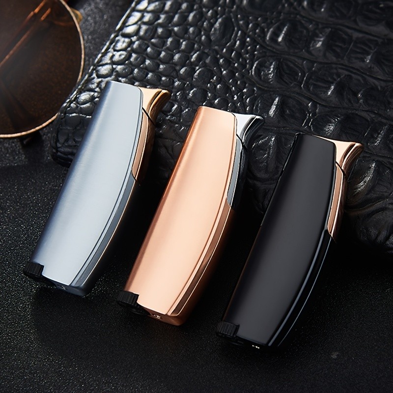 2x Compact & Refillable Butane Lighter Set - Perfect for BBQs, Camping, and More