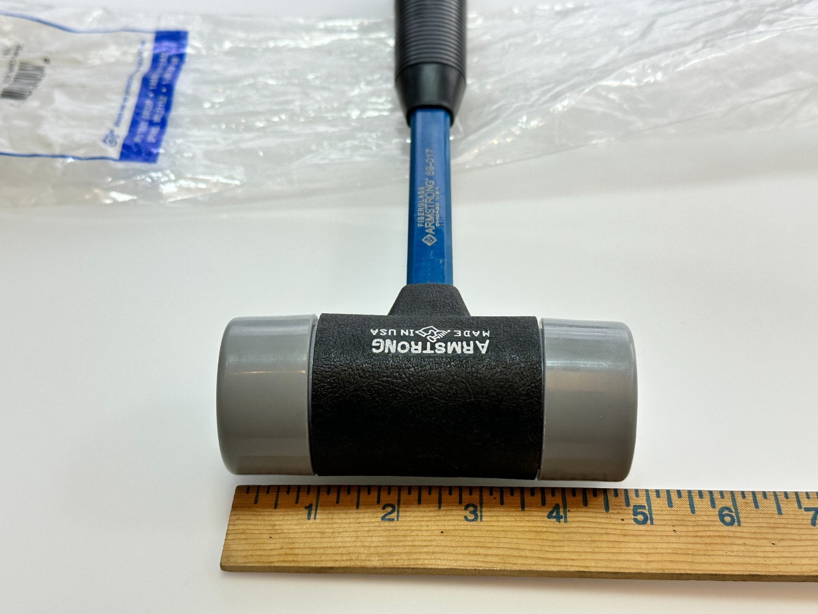 NOS Armstrong Tools USA 2" Soft Face Interchangeable Hammer, Grey Super Soft Tip