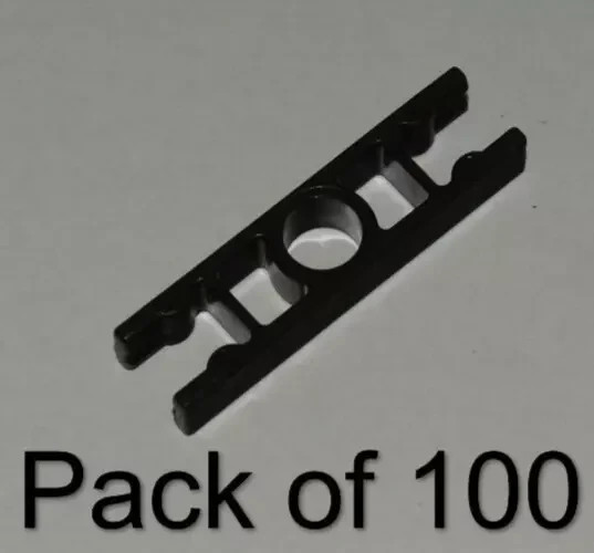 (100) K'nex Brown Ladder 2-Way Straight Connectors - KNEX Standard Parts Pieces