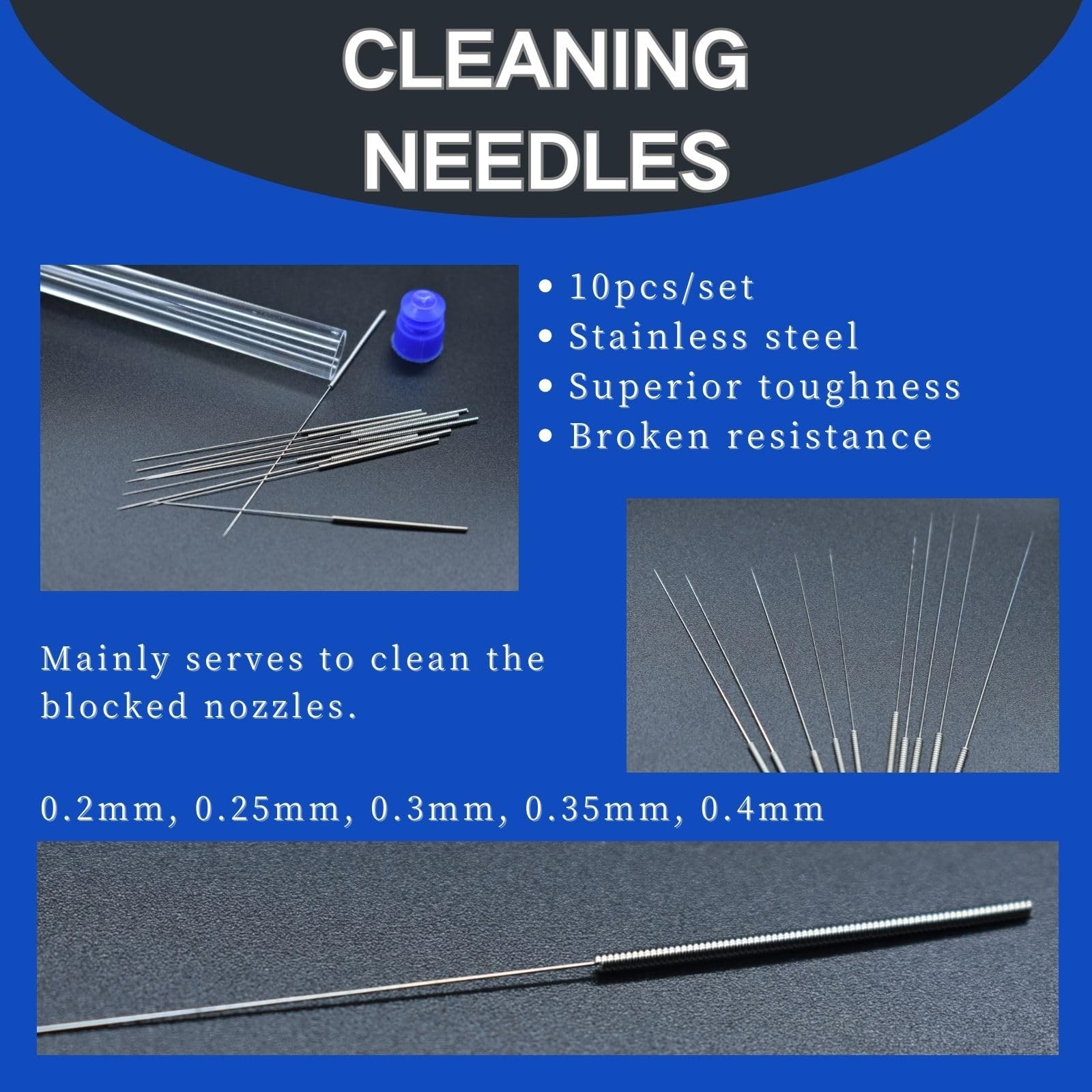 JUNYAOHSU 3D Printer Tool Kit, 24pcs Nozzle Cleaning Removal...
