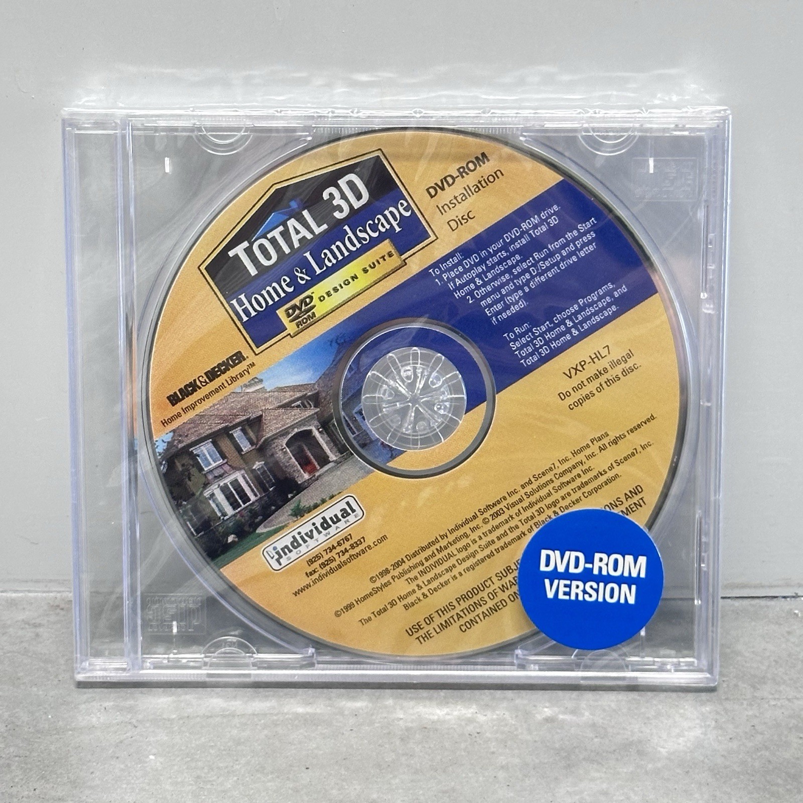 Total 3D Home & Landscape Design Suite DVD-Rom Installation Disc New