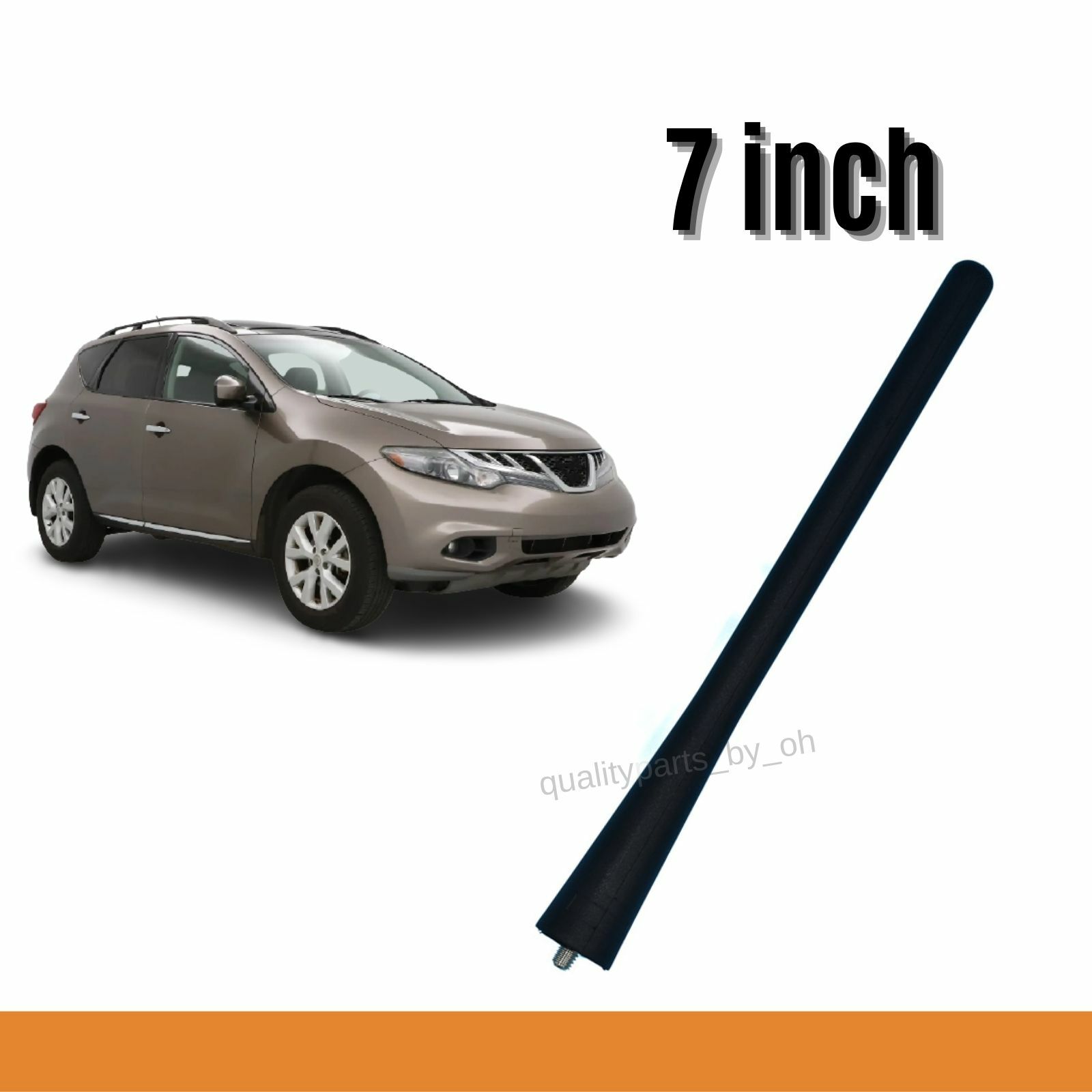 7" Replacement Black Mast Radio Aerial AM/FM Antenna For Nissan Murano 2003-2018