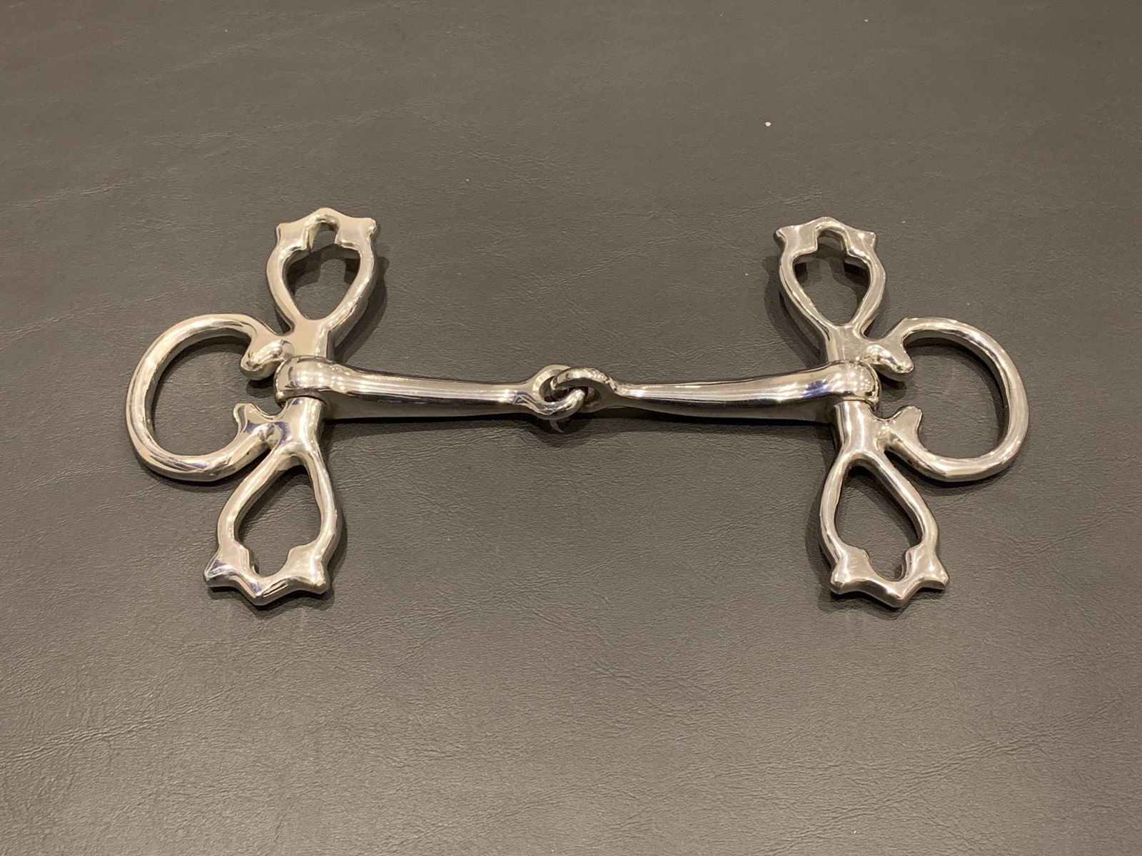 MOUTH PELHAM DOUBLE JOINTED Silver Chrome Polished Available In Size 5.5” And 5”