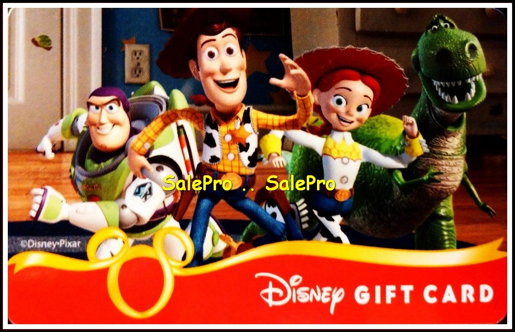 DISNEY USA TOY STORY BUZZ LIGHTYEAR WOODY ANDY & THE GANG COLLECTIBLE GIFT CARD