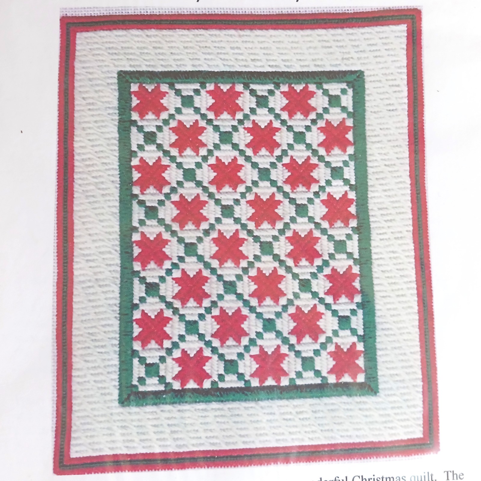 JANET PERRY STITCH GUIDE:  CHRISTMAS STARS & BLOCKS QUILT PORTRAIT  BM