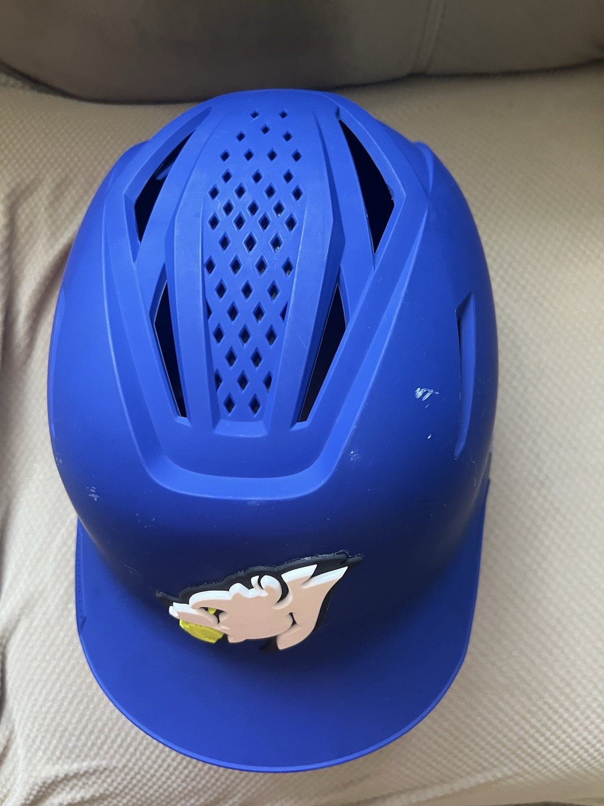 Softball Helmet With Shield And Matching Visor
