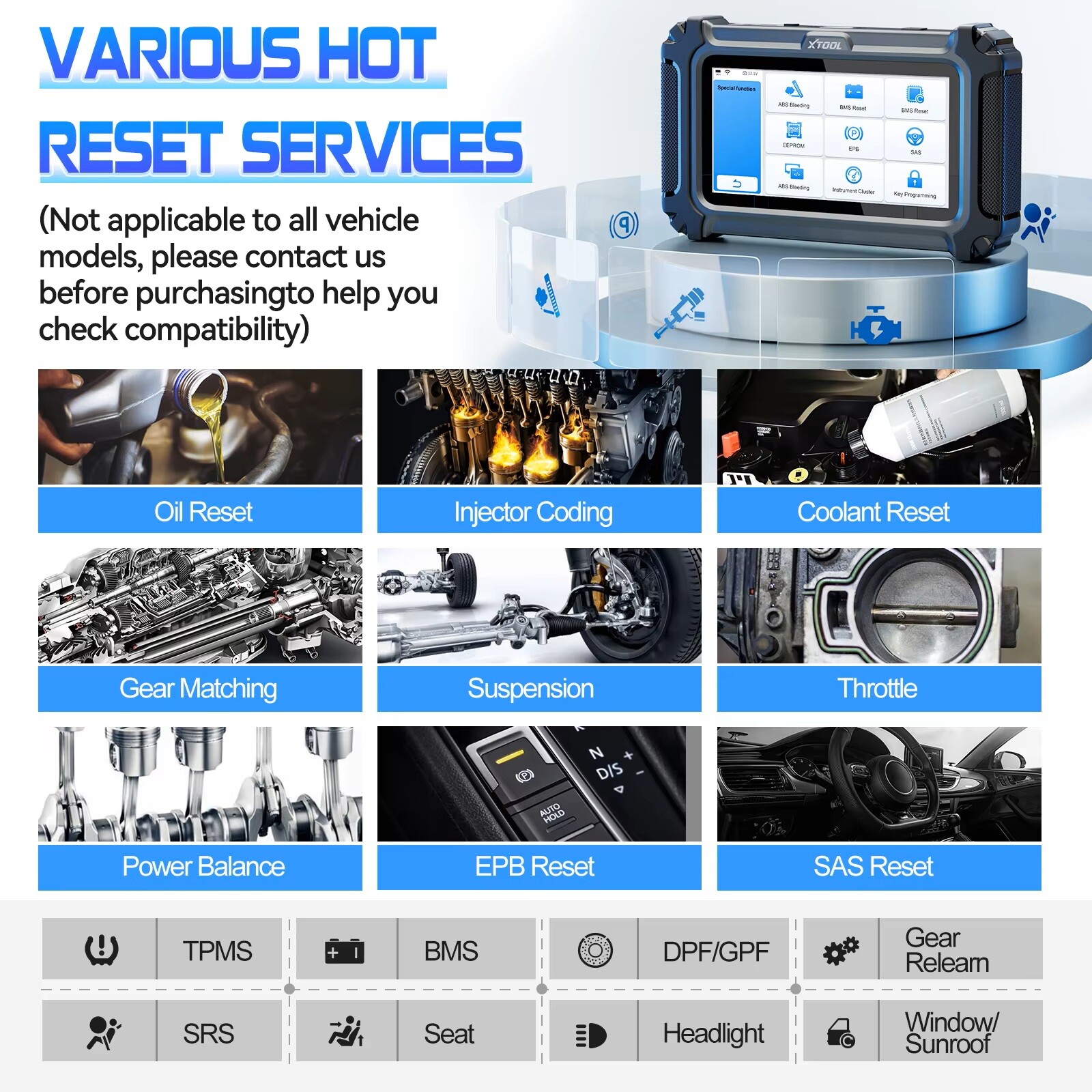 XTOOL IP500 For Buick/Chevrolet/GMC OBD2 Scanner Full Systems Diagnostic Tool