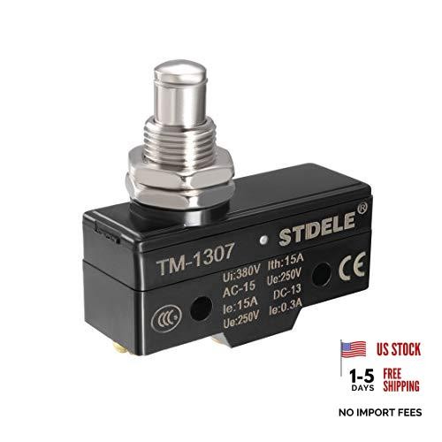 TM-1307 SPDT 1NO+1NC Panel Mount Snap Button Type Micro Limit Switch Screw
