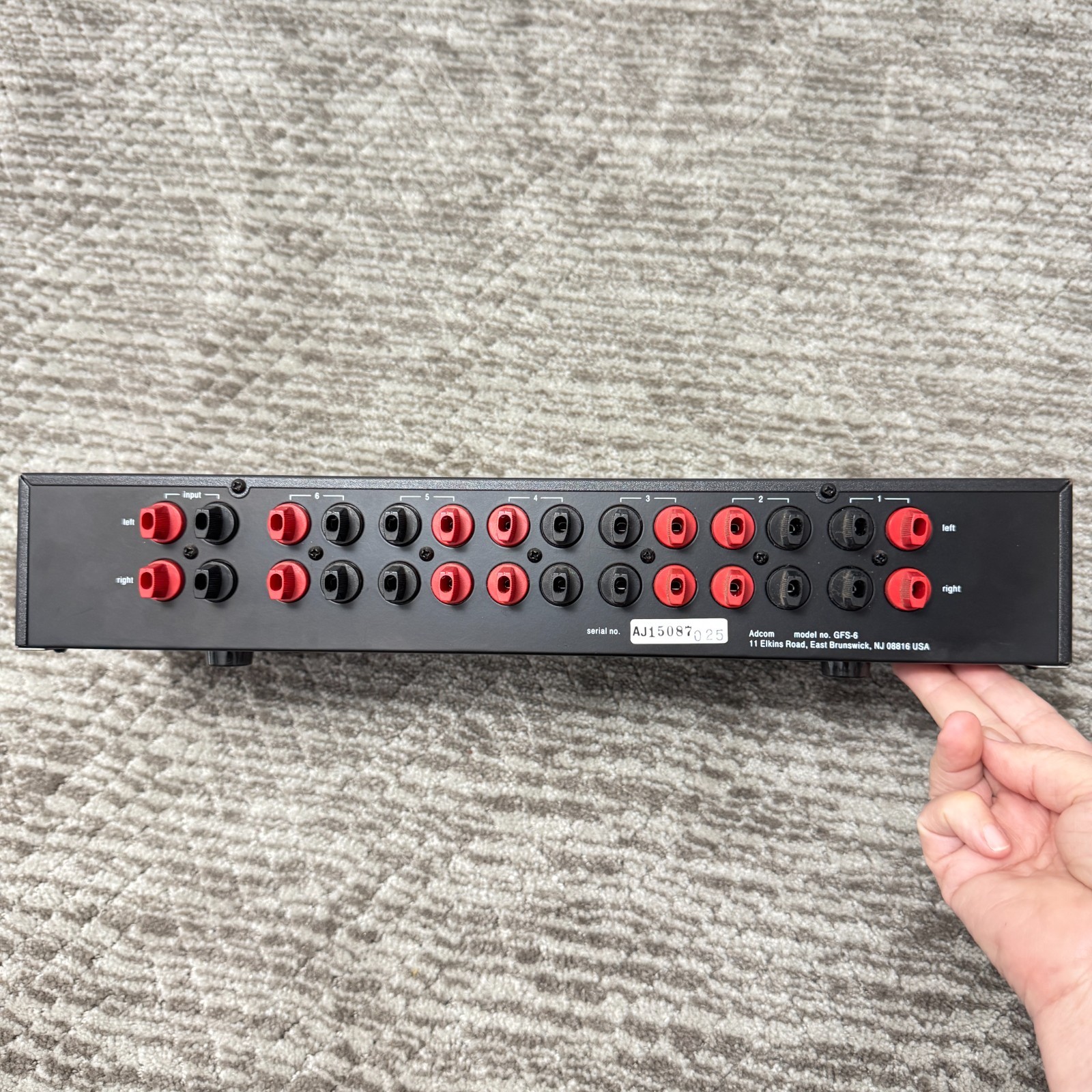 ADCOM GFS-6 Speaker Selector Amp Protection