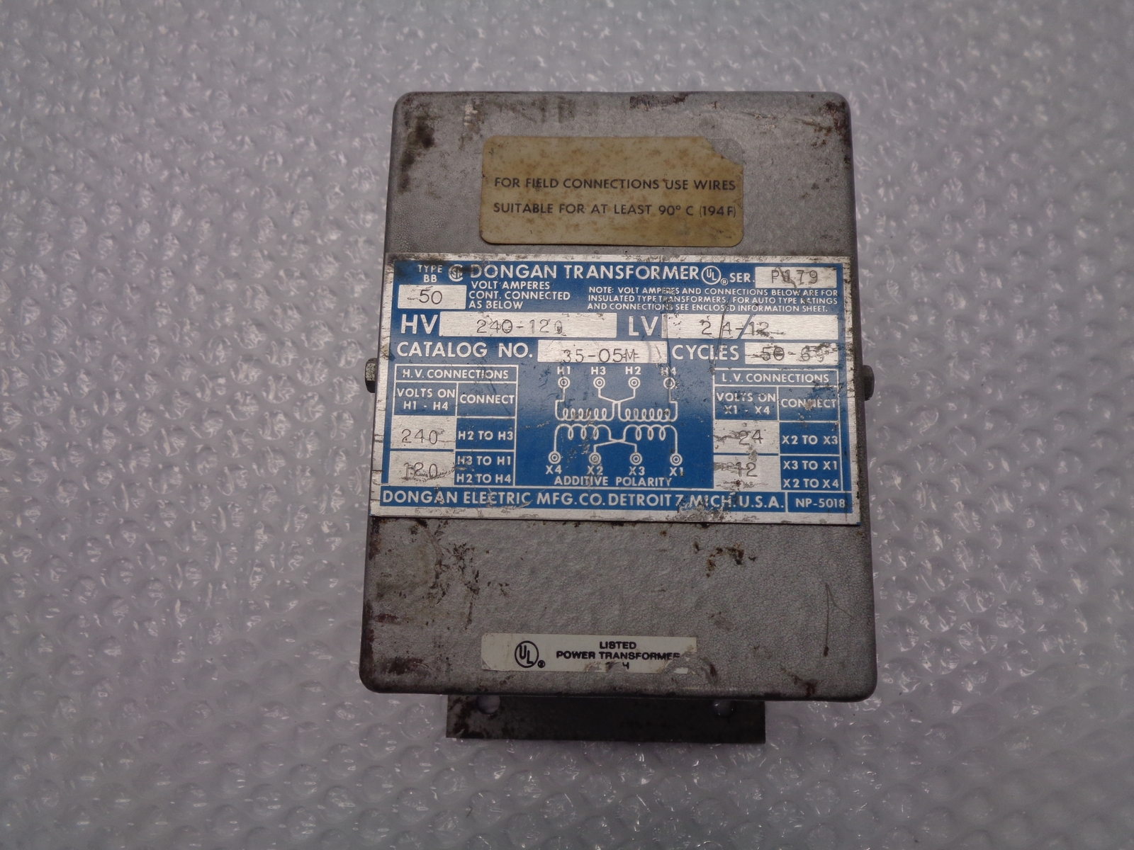 DOGAN 35-05M TRANSFORMER (AS PICTURED) UNMP