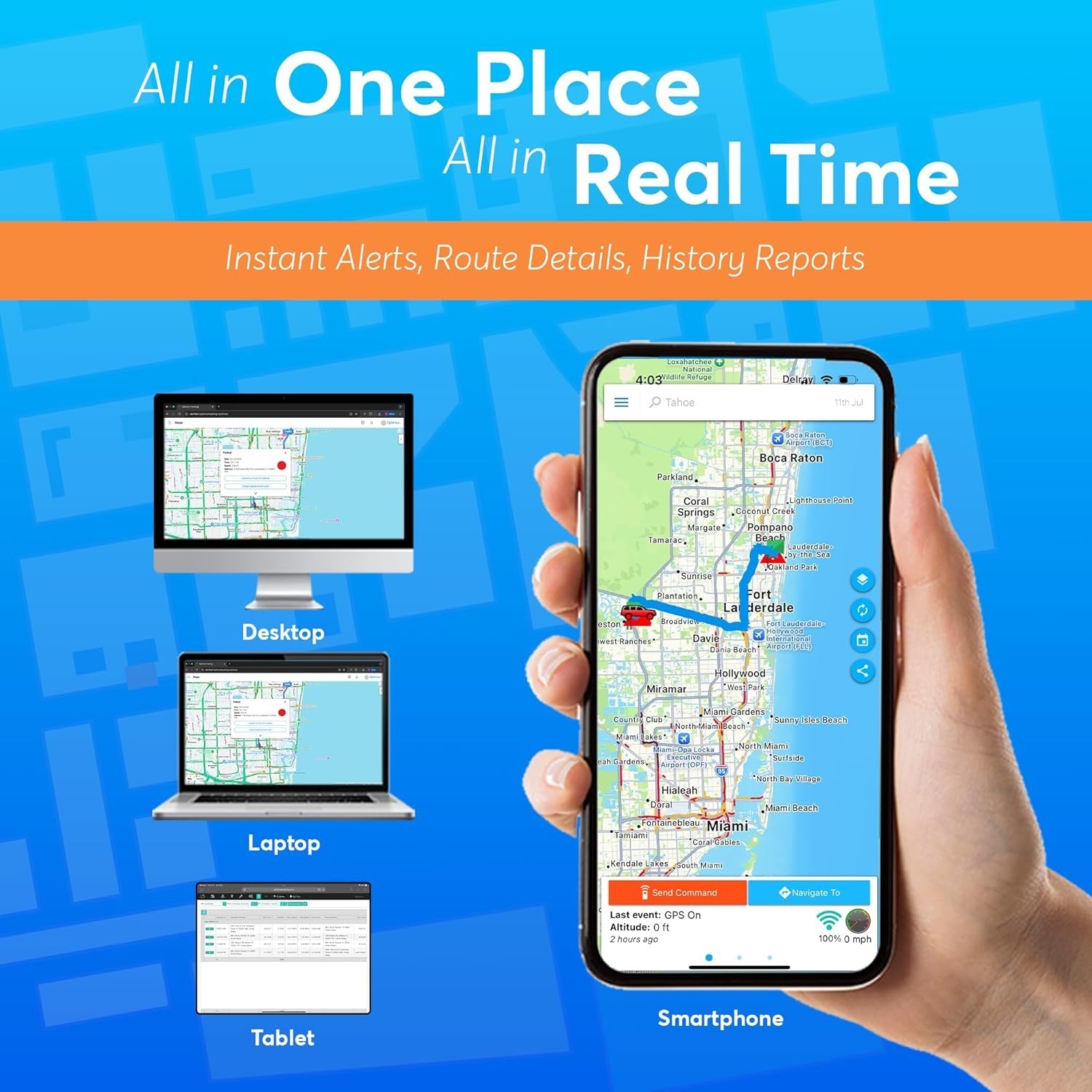 Real-Time Vehicle GPS Tracker - Nationwide Coverage & Cancel Anytime Options
