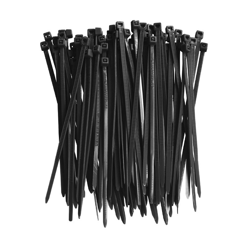 Zip tie 4 inches (about 100mm),18 pounds tensile strength black tie,1000pcs /bag