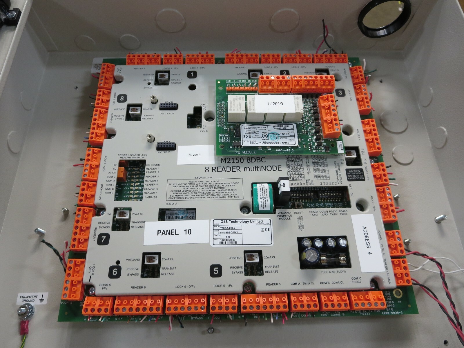 Group 4 Technology, 7000-5460-2 & 7000-5478, Door Controller/Reader,With Cabinet