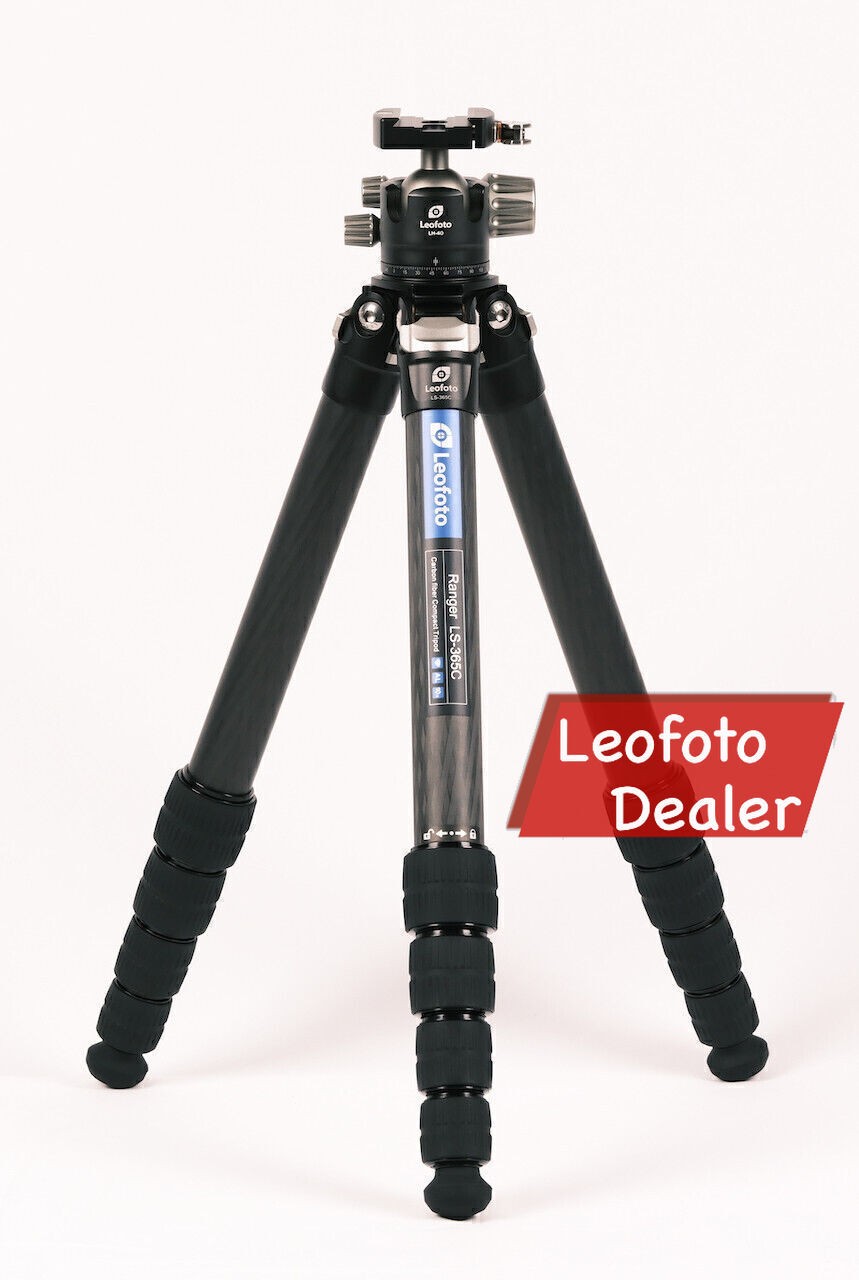 Leofoto LS-365C Carbon Tripod with LH-40LR Lever Ballhead Kit
