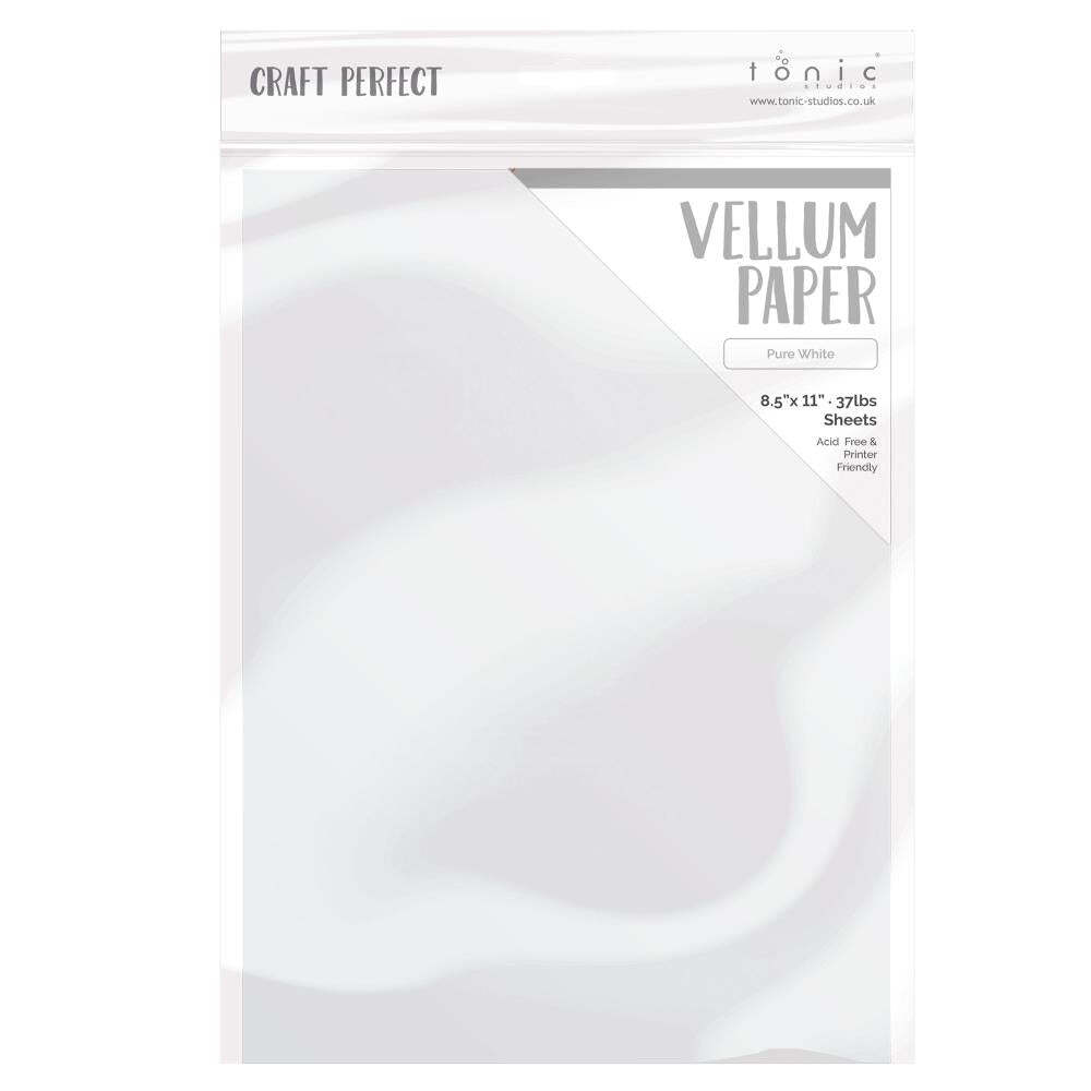 Craft Perfect Vellum Paper 8.5"X11" 10/Pc - Pure White, 9936E