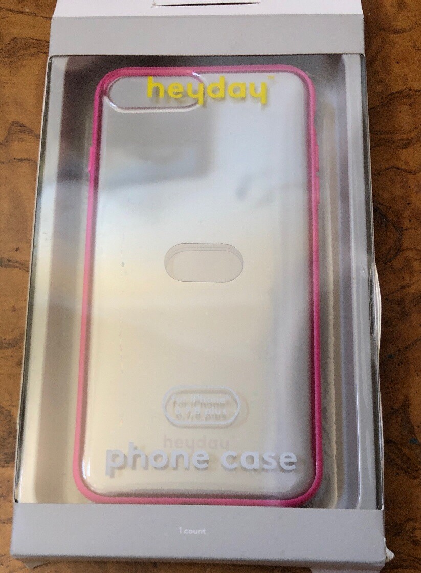 Heyday Apple iPhone 8 Plus/7 Plus/6s Plus/6 Plus Clear Case with Bumper Frame -