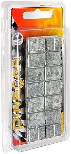 Pine-Car Pinewood Derby Adjustable Stick-On Weights 2 oz - Pinewood Derby Car