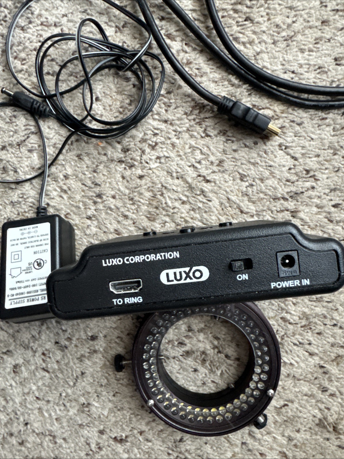(Works) Luxo Microscopes By Unitron 18743 - Dimmable LED High Output Ring Light