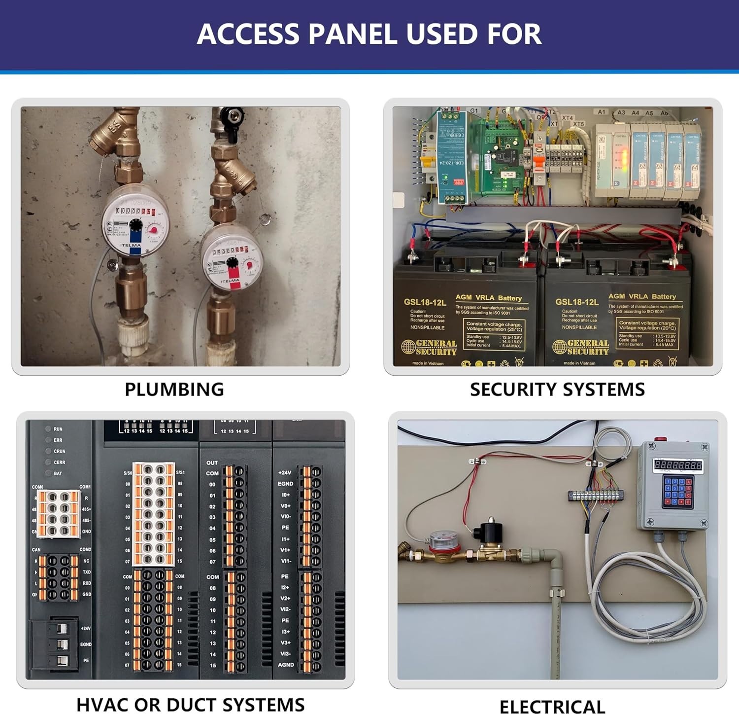 Durable Spring-Fit Access Panel 14"x14" - 16"x16" for Seamless Decor Integration