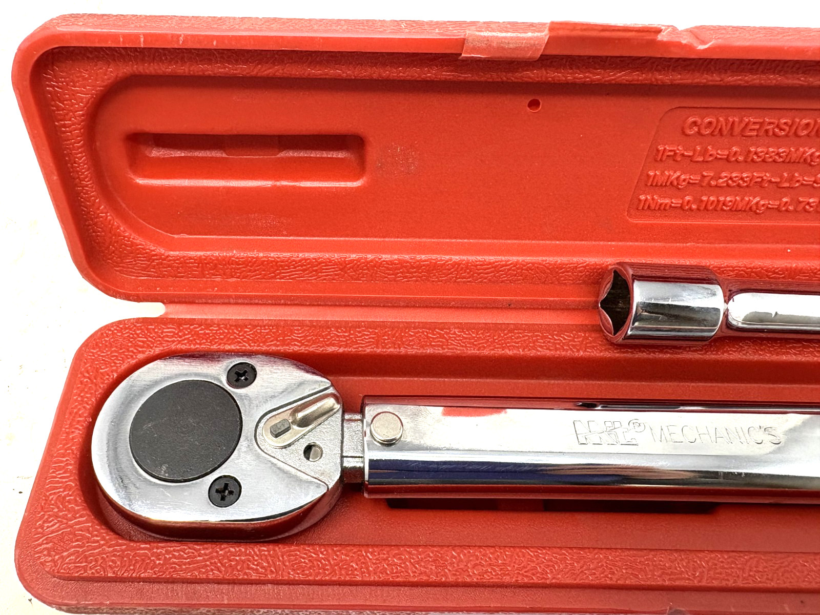 MIT Mechanics Torque Wrench 1/2" With Case Tool Mechanic