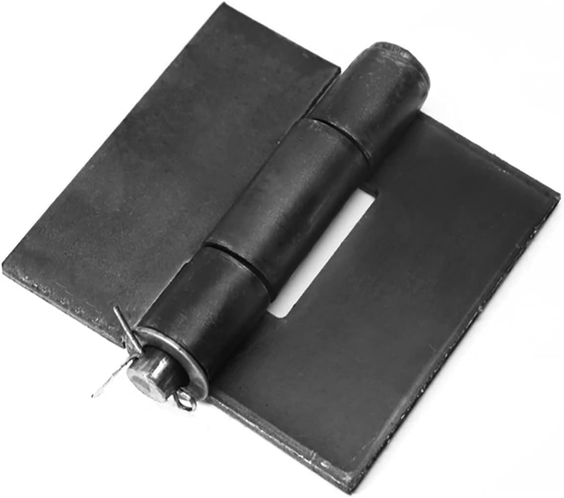 4 Pack 4-1/2" X 4-1/4" Weldable Door Hinges, Heavy Duty Metal Weld on Gate Butt