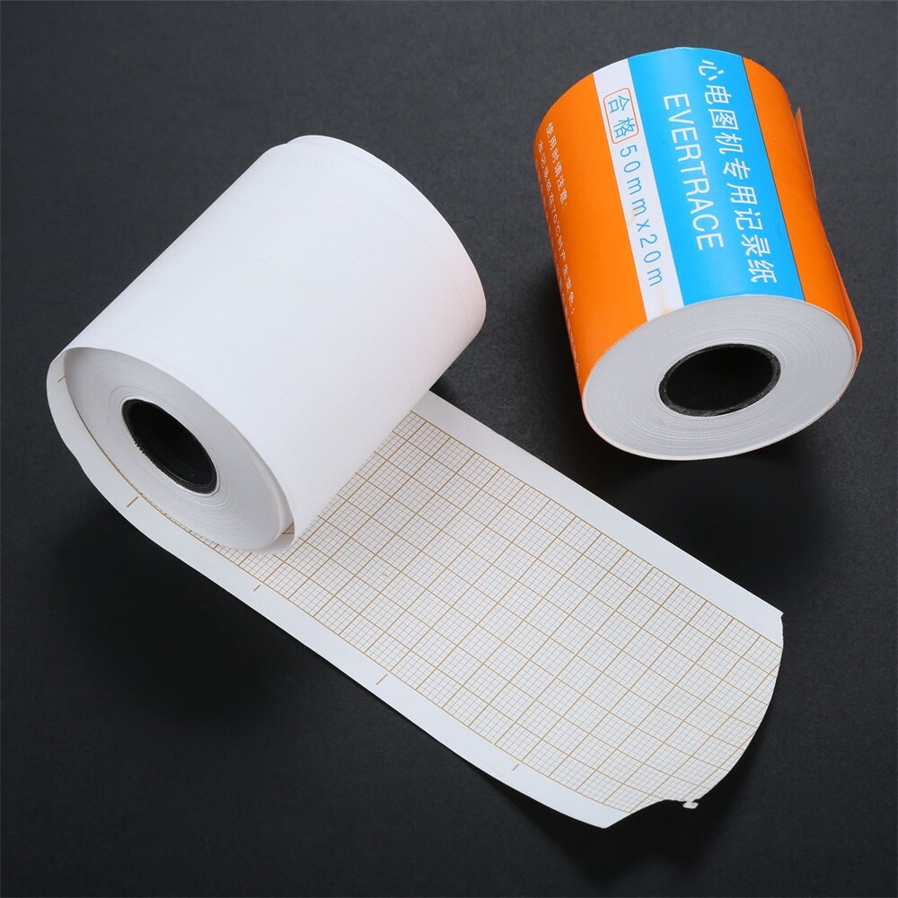 1 Roll 50mm*20m Thermal Printing Paper Fit For ECG/EKG Machine Patient Monitor